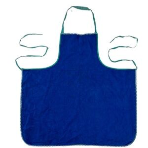 Kids APRON Art Smock Cooking Apron Child Boys Unisex Baking Cover Up blue green